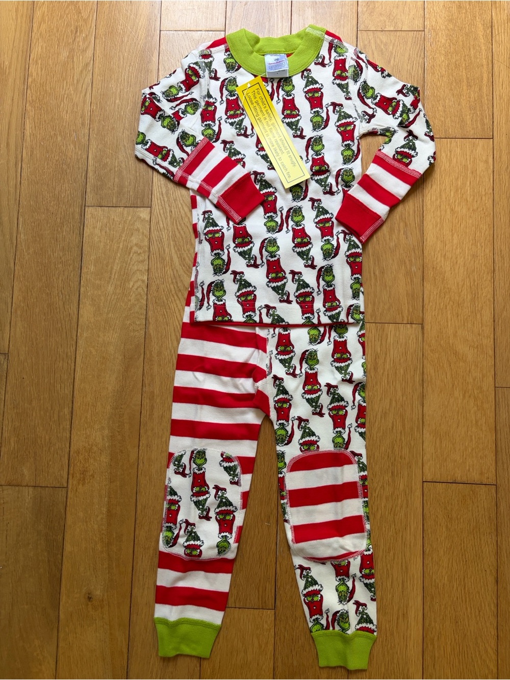 Hanna Andersson Kids Grinch Mix Up Pajama Set - Red, White & Green